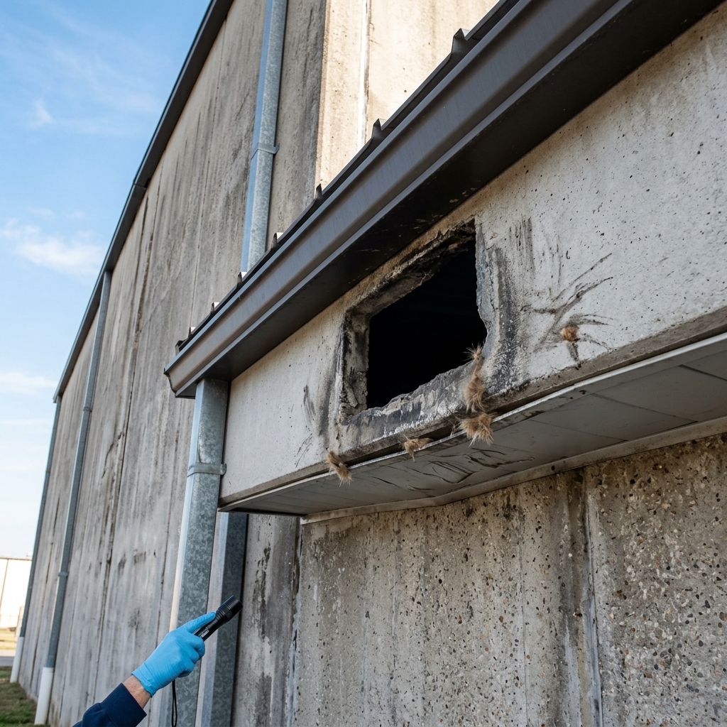 Before Commercial Possum Proofing